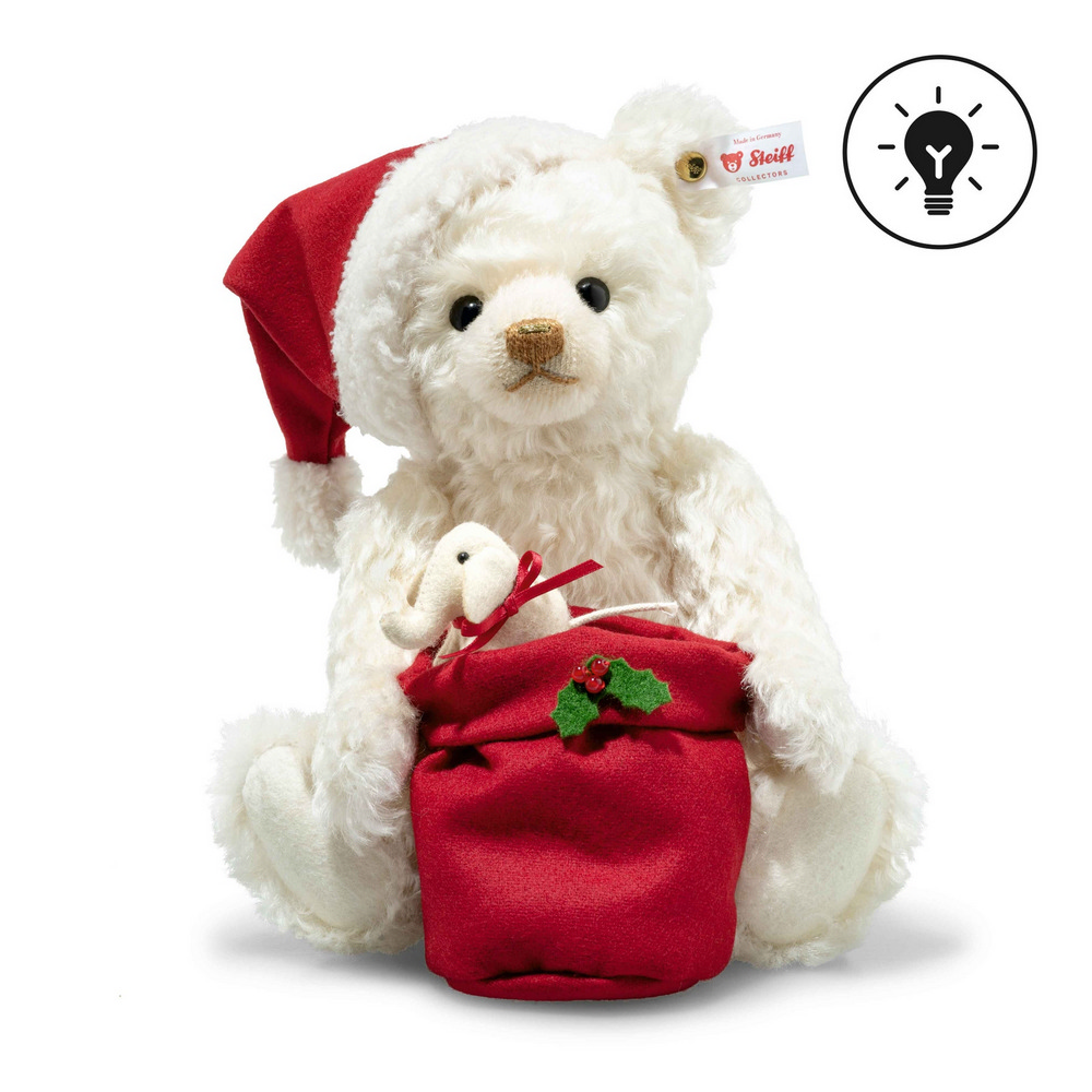 Steiff �w����ճ����}��: Santa Teddy bear with light L/E1225
