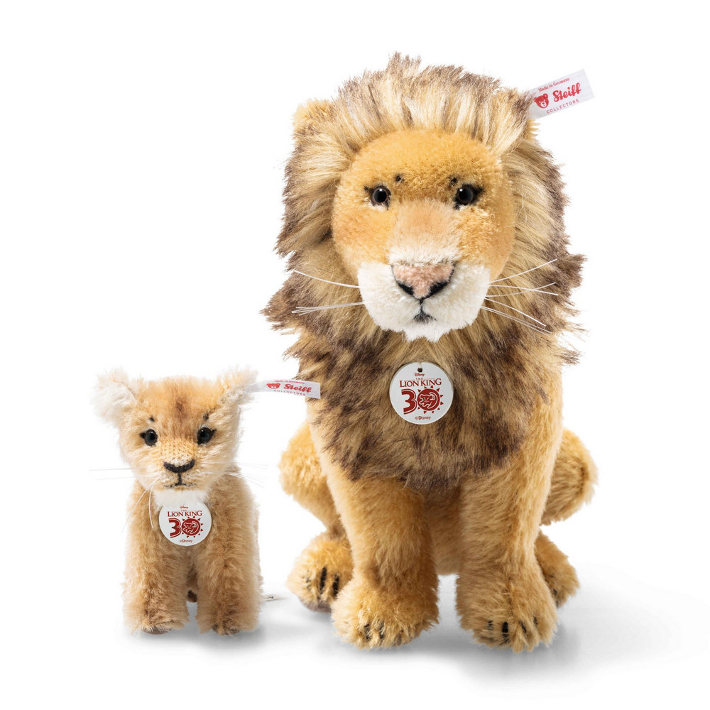 Steiff wճ}: Disney 30th anniversary Lion King Mufasa and Simba set