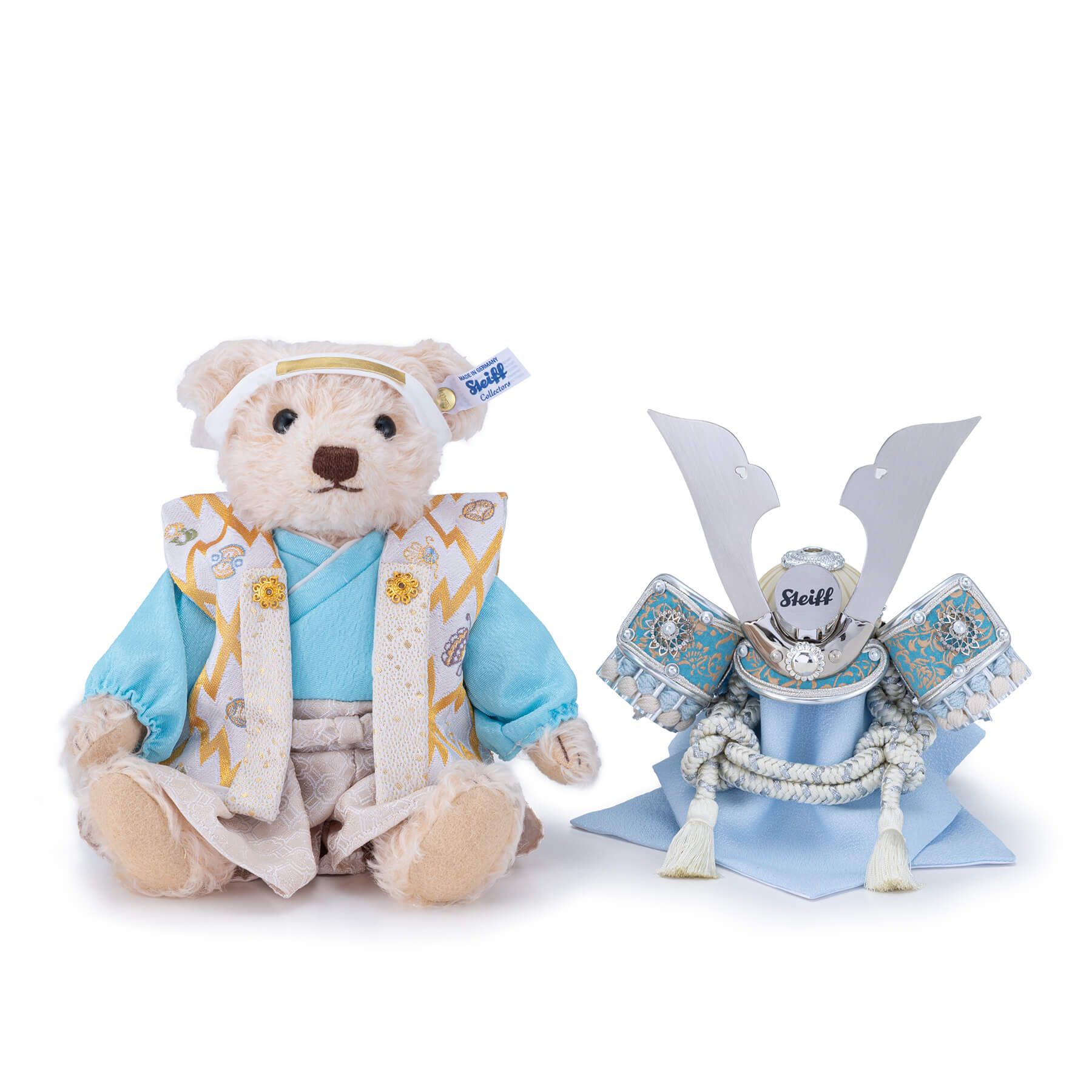 Steiff �w����ճ����}��: Teddybear Samurai Nakakuwa Silver